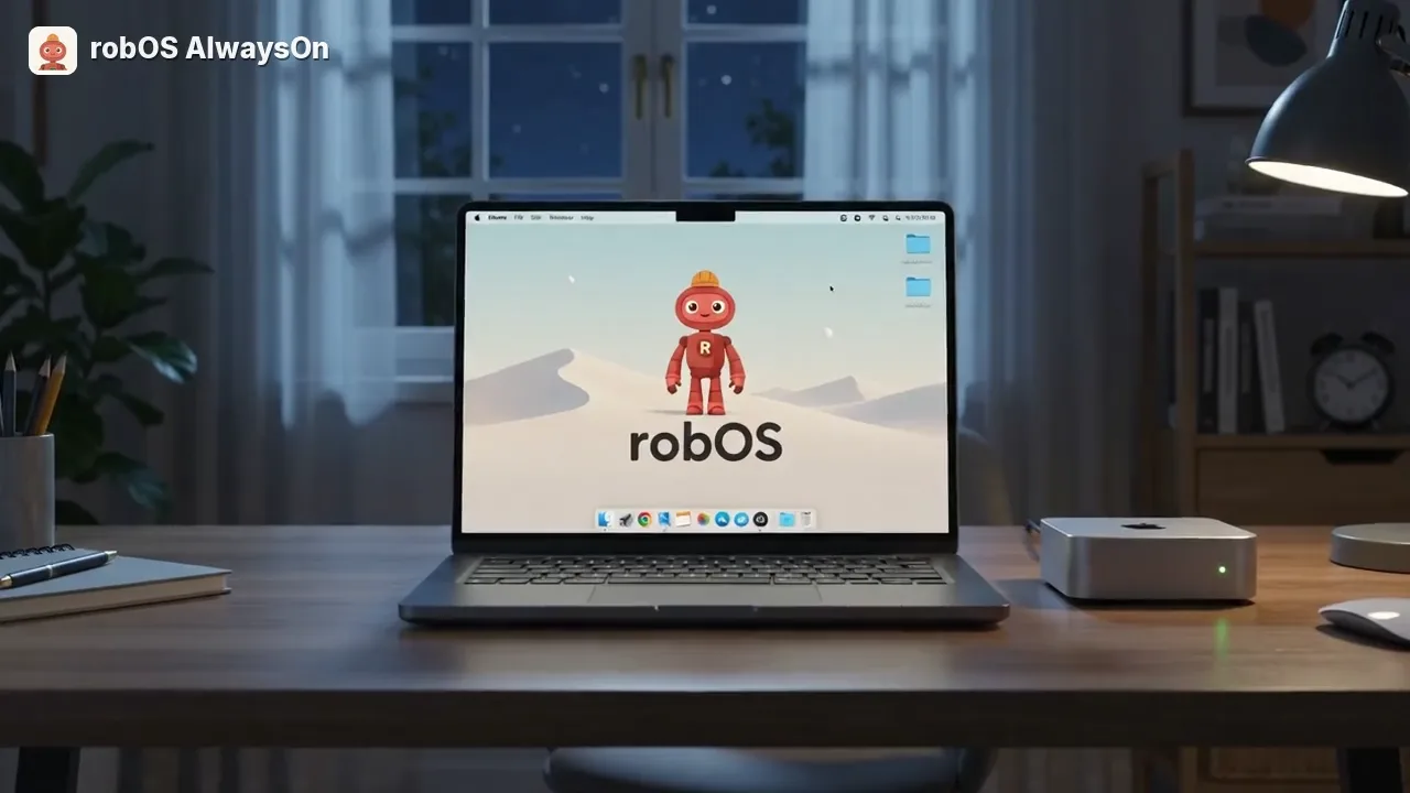 Frame from the AI-generated AlwaysOn hero video